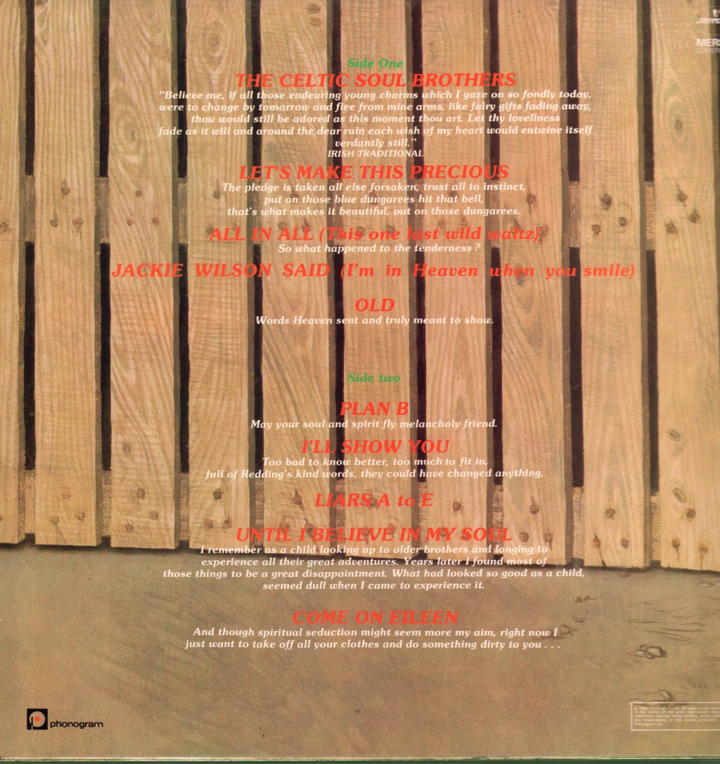 Dexys Midnight Runners - Too Rye Ay - Lp
