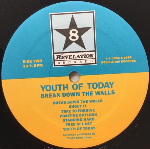 Youth Of Today - Break Down The Walls - Lp