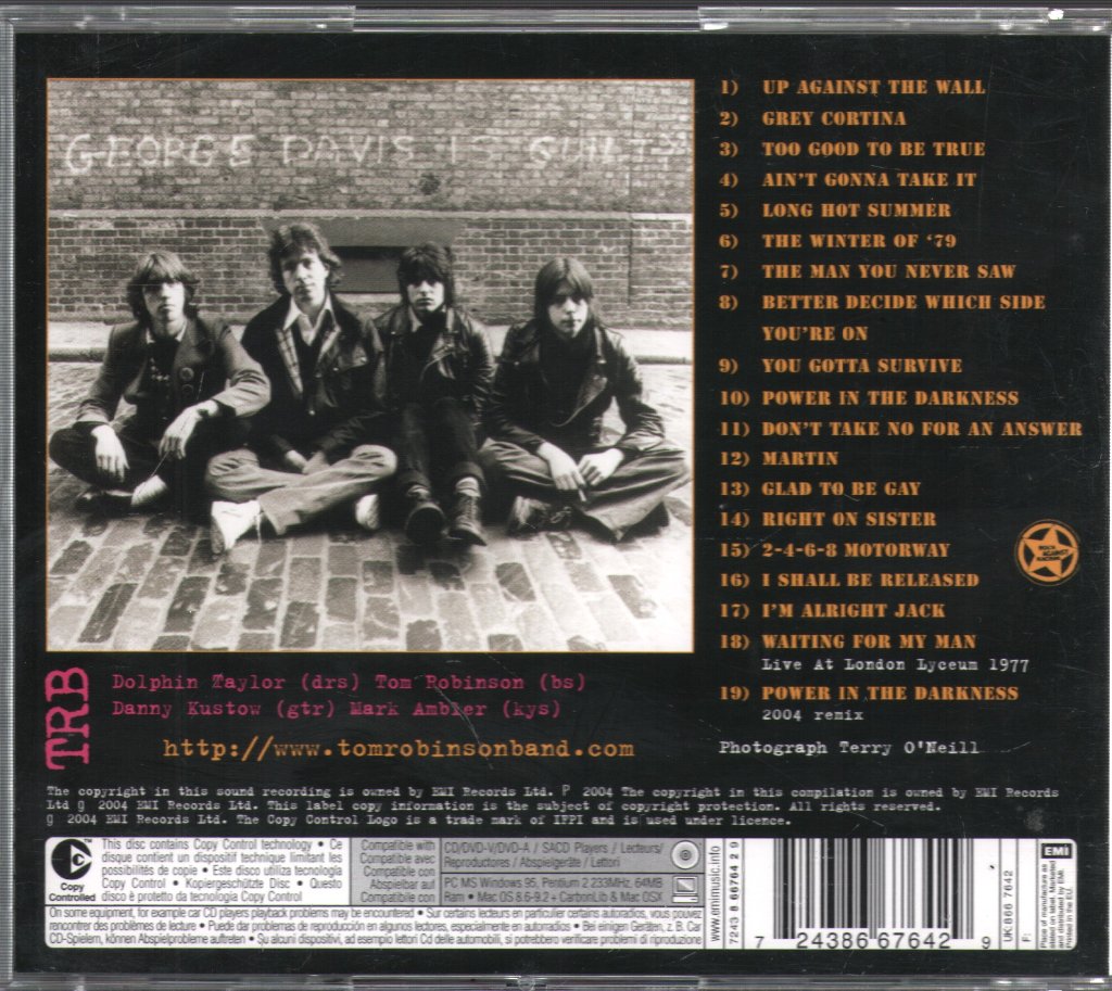 Tom Robinson Band - Power In The Darkness - Cd
