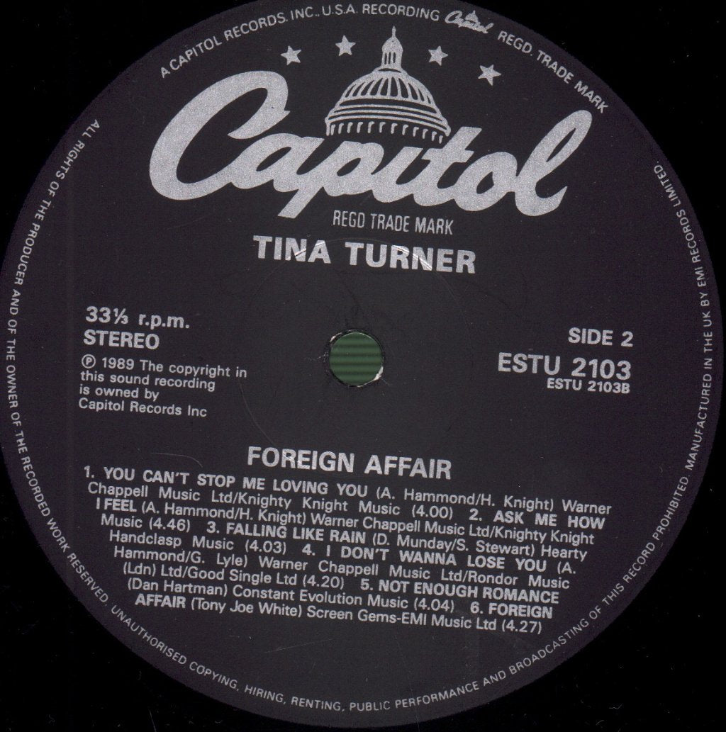 Tina Turner - Foreign Affair - Lp