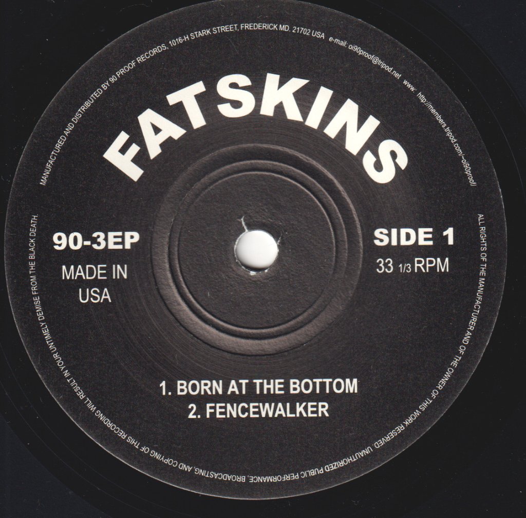 Fatskins / Oppressed - Fatskins / Oppressed - 7 Inch