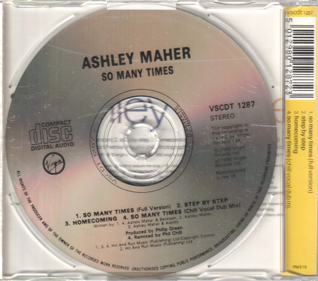 Ashley Maher - So Many Times - Cd