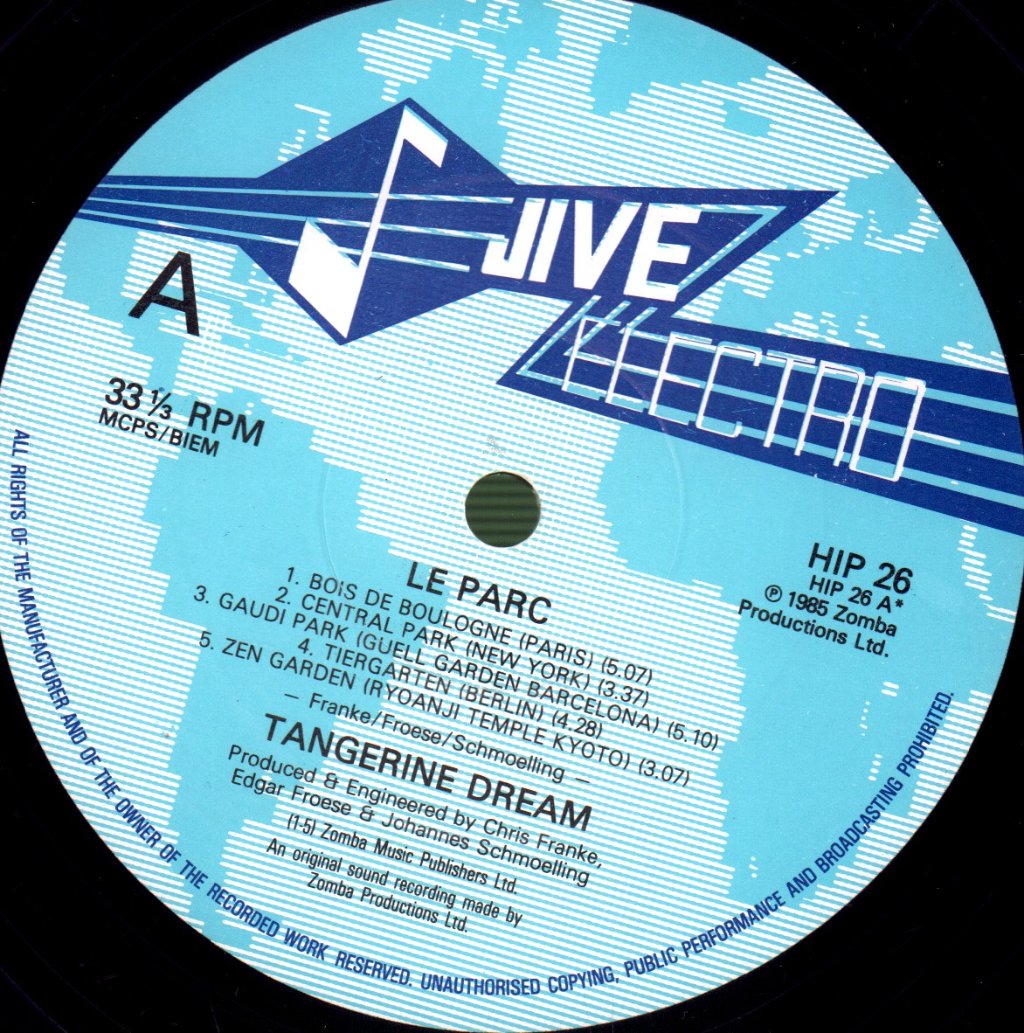 Tangerine Dream - Le Parc - Lp