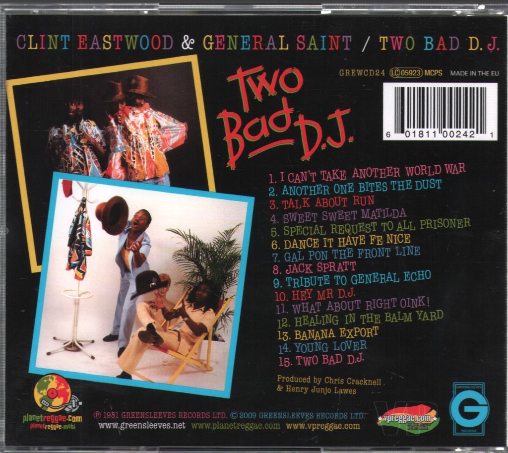 Clint Eastwood And General Saint - Two Bad D.J. - Cd