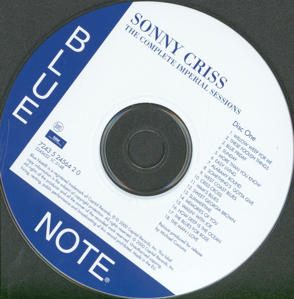 Sonny Criss - Complete Imperial Sessions - Double Cd