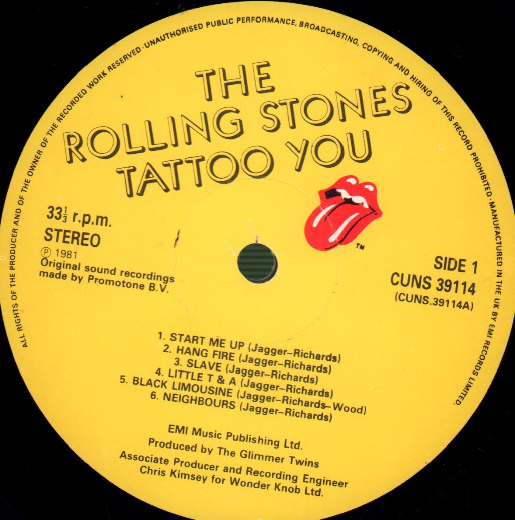 Rolling Stones - Tattoo You - Lp