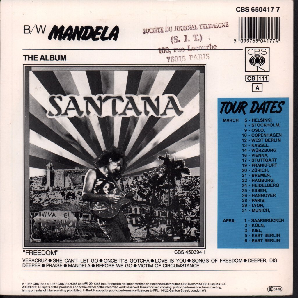 Santana - Veracruz - 7 Inch