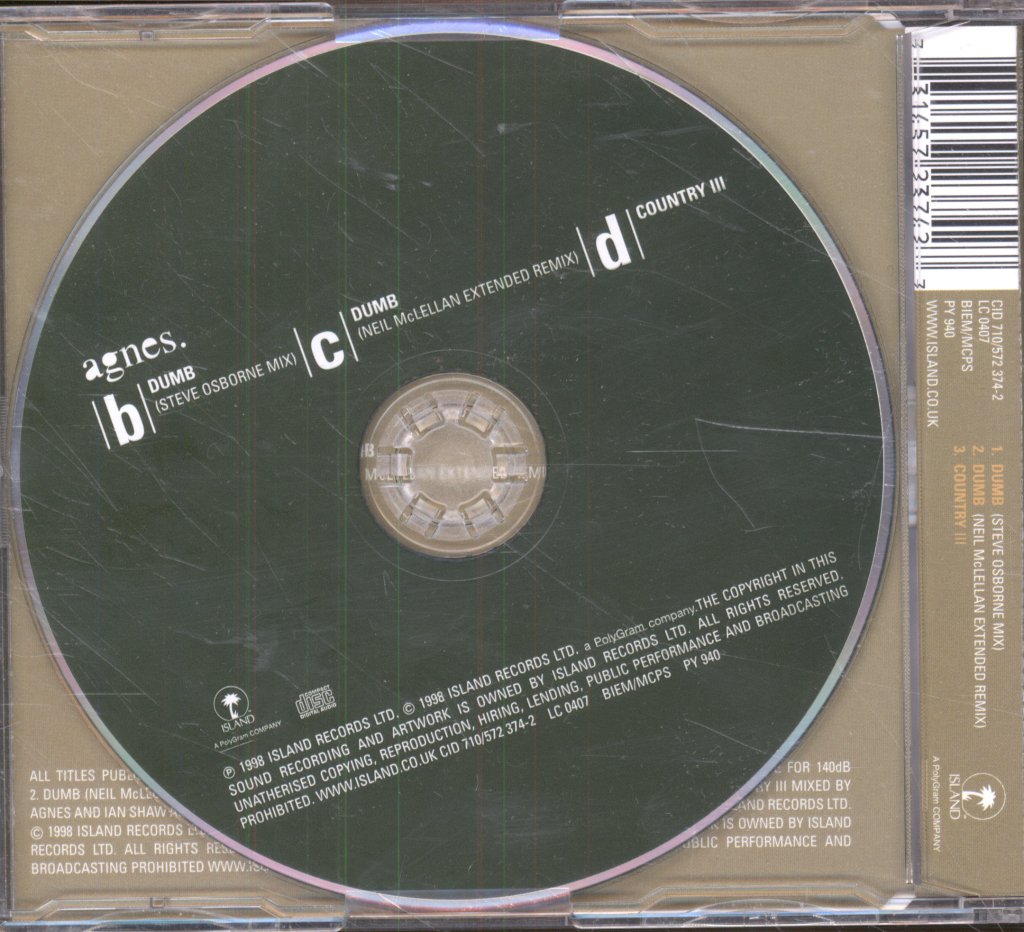Agnes - Dumb - Cd