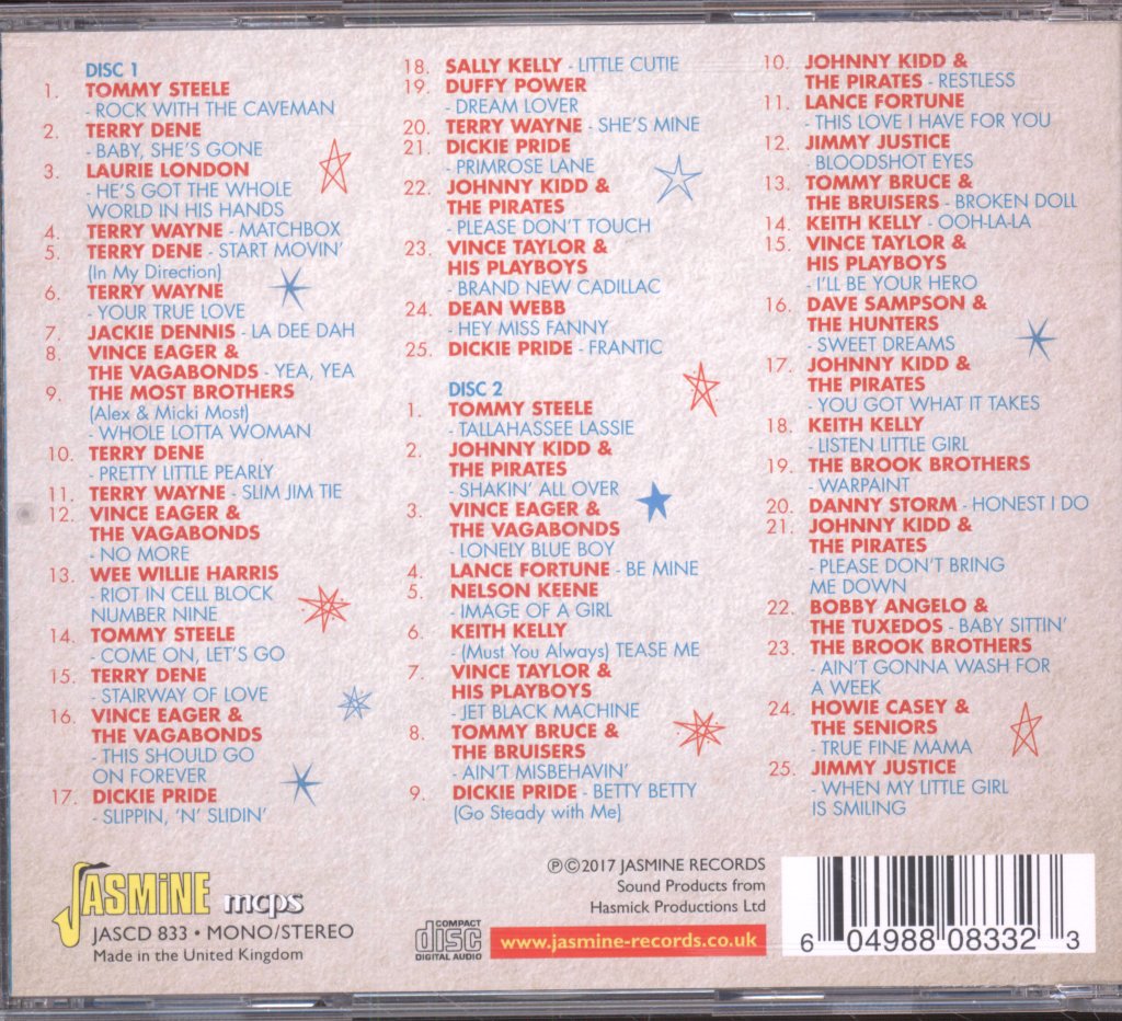 Various Artists - Unsung Heroes Of British Rock'n'Roll - Double Cd
