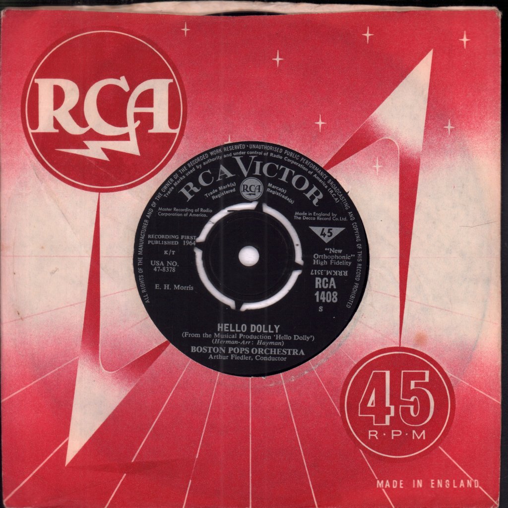 Boston Pops Orchestra - I Want To Hold Your Hand - 7 Inch