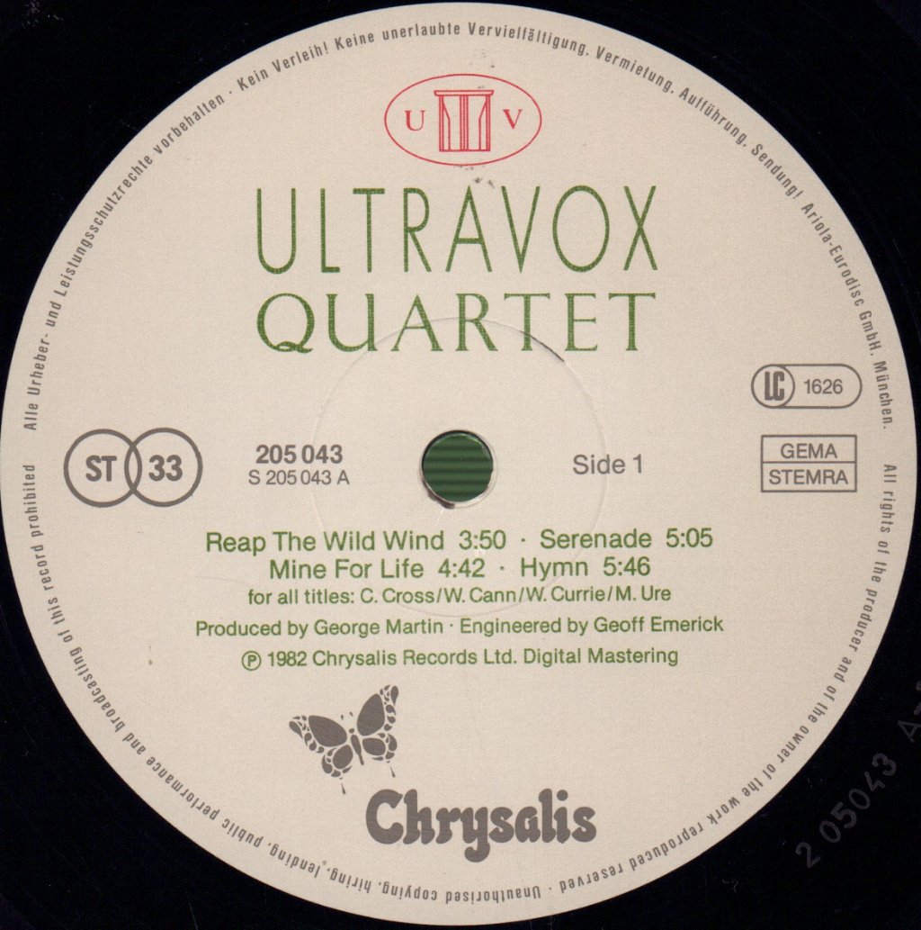 Ultravox - Quartet - Lp