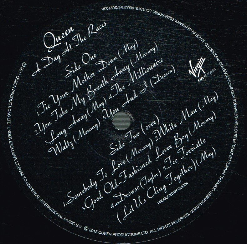Queen - A Day At The Races - Lp
