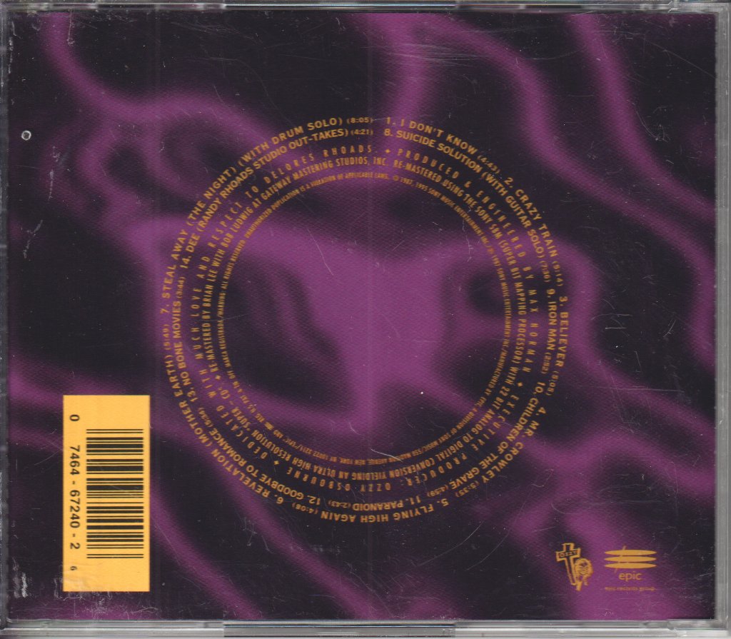 Ozzy Osbourne - Randy Rhoads Tribute - Cd