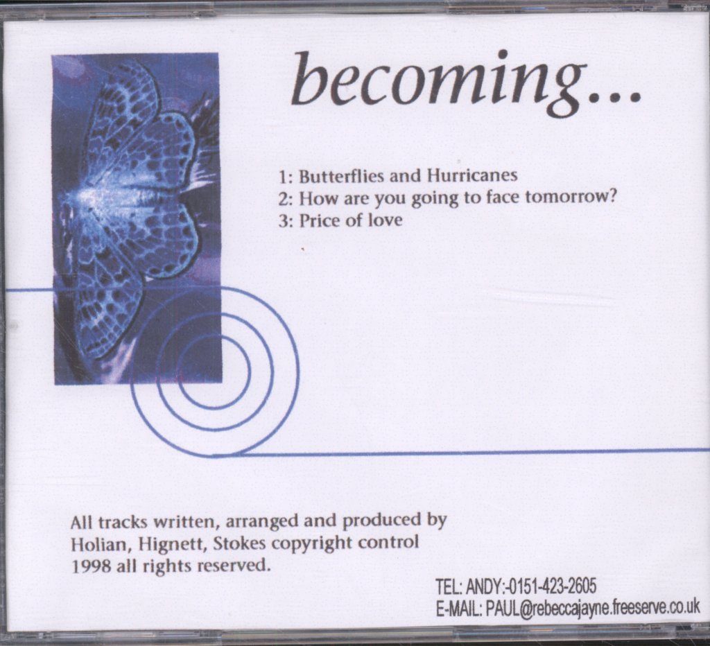 Becoming - Butterflies And Hurricanes - Cdr