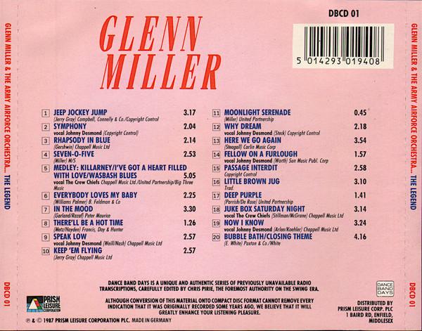 Glenn Miller And The Army Air Force Band - Legend - Cd
