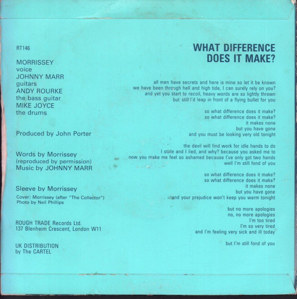 Smiths - What Difference Does It Make - 7 Inch