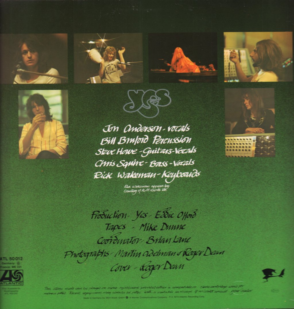 Yes - Close To The Edge - Lp