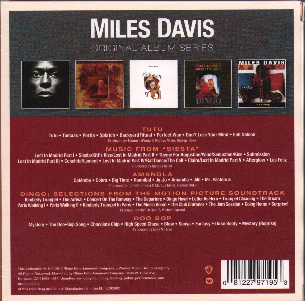 Miles Davis - Original Album Series - Cd Set