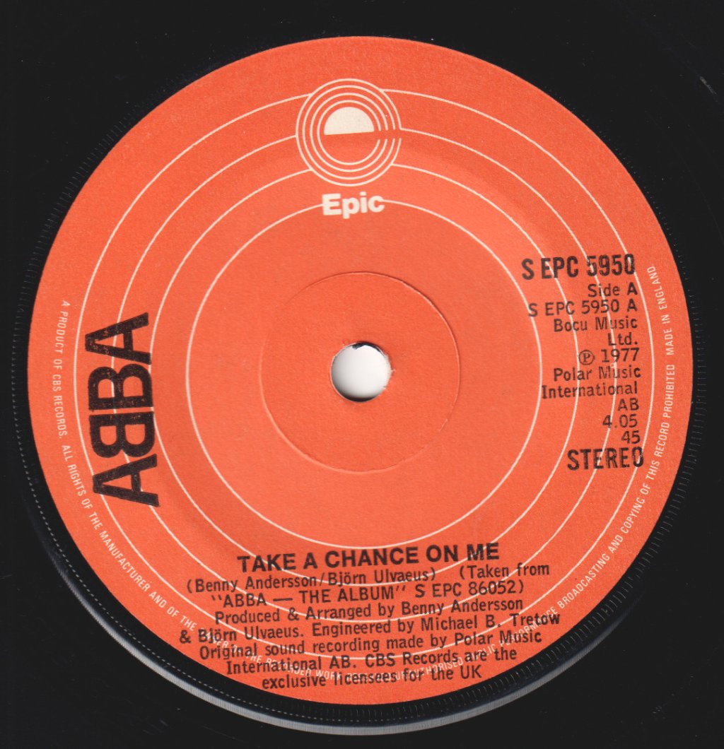 ABBA - Take A Chance On Me - 7 Inch