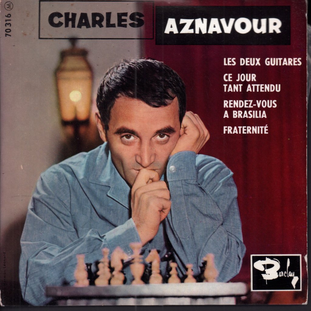 Charles Aznavour - Les Deux Guitares - 7 Inch