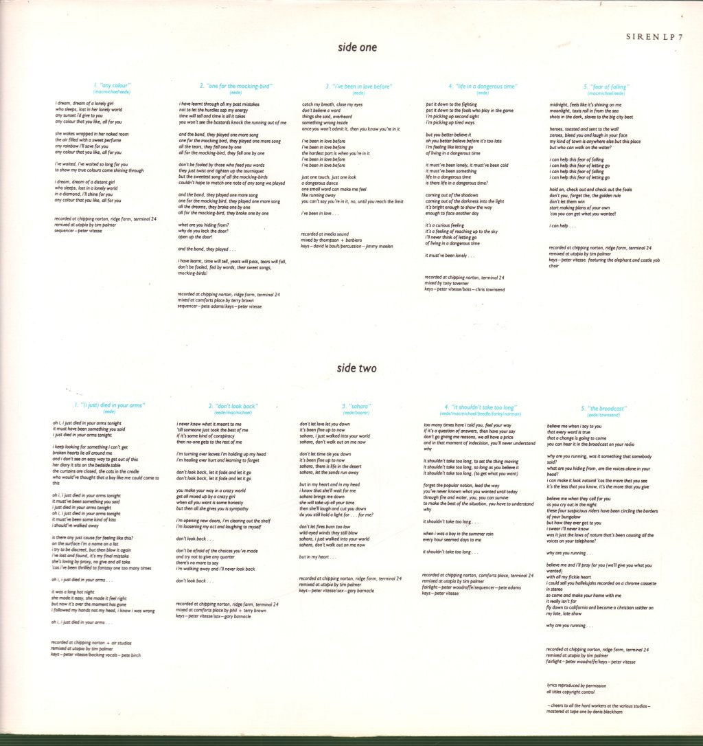 Cutting Crew - Broadcast - Lp