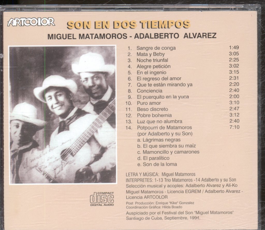 Miguel Matamoros / Adalberto Alvarez - Son En Dos Tempos - Cd