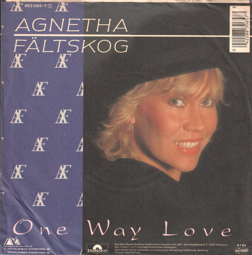 Agnetha Fältskog - One Way Love - 7 Inch