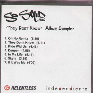 So Solid Crew - They Don't Know - Cdr