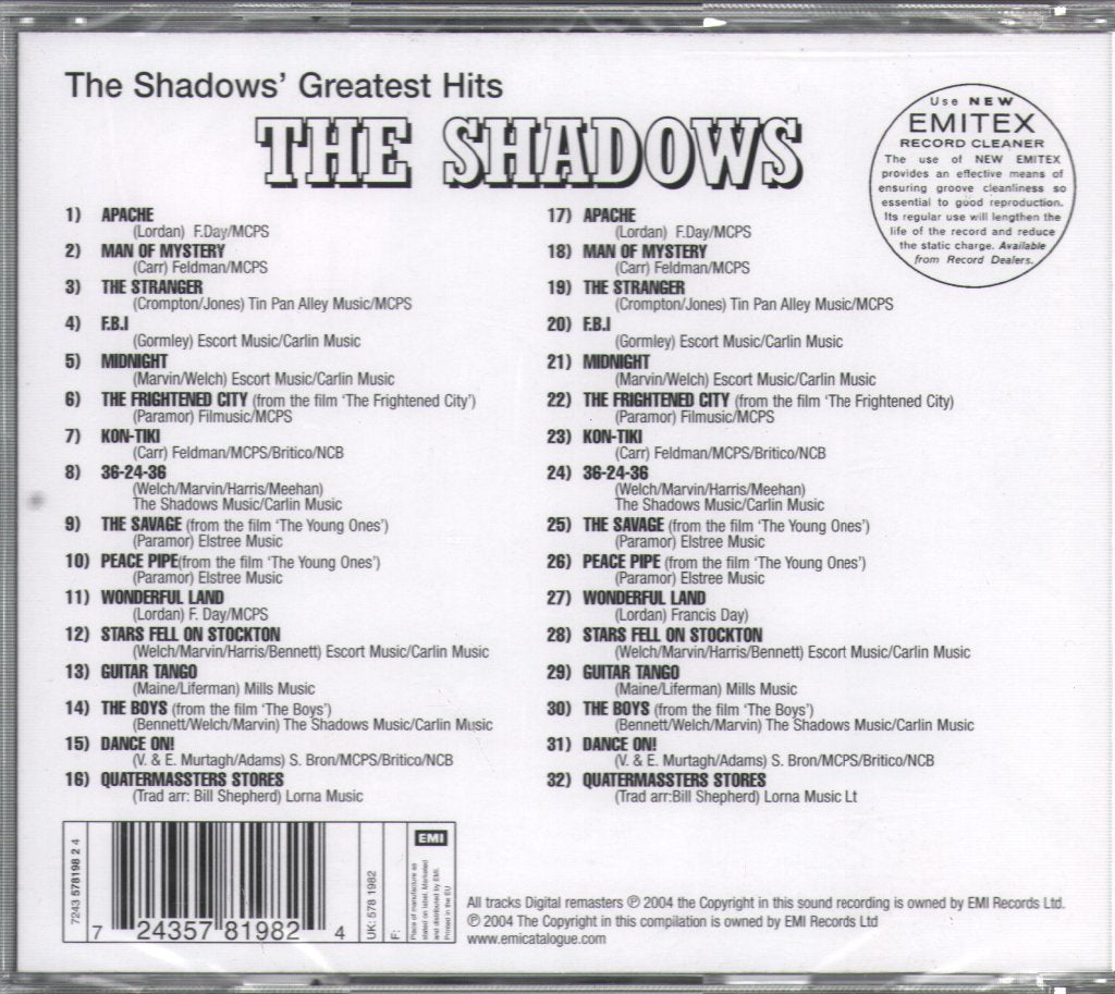 Shadows - Greatest Hits - Cd