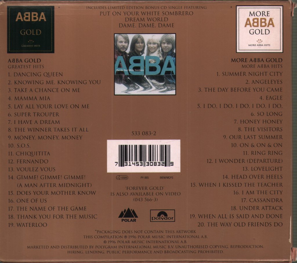 ABBA - Forever Gold - Double Cd