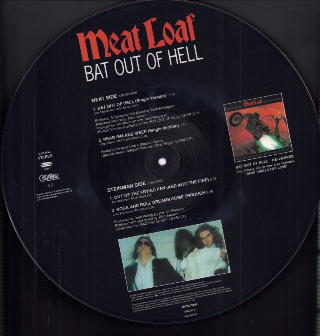 Meat Loaf - Bat Out Of Hell - 12 Inch