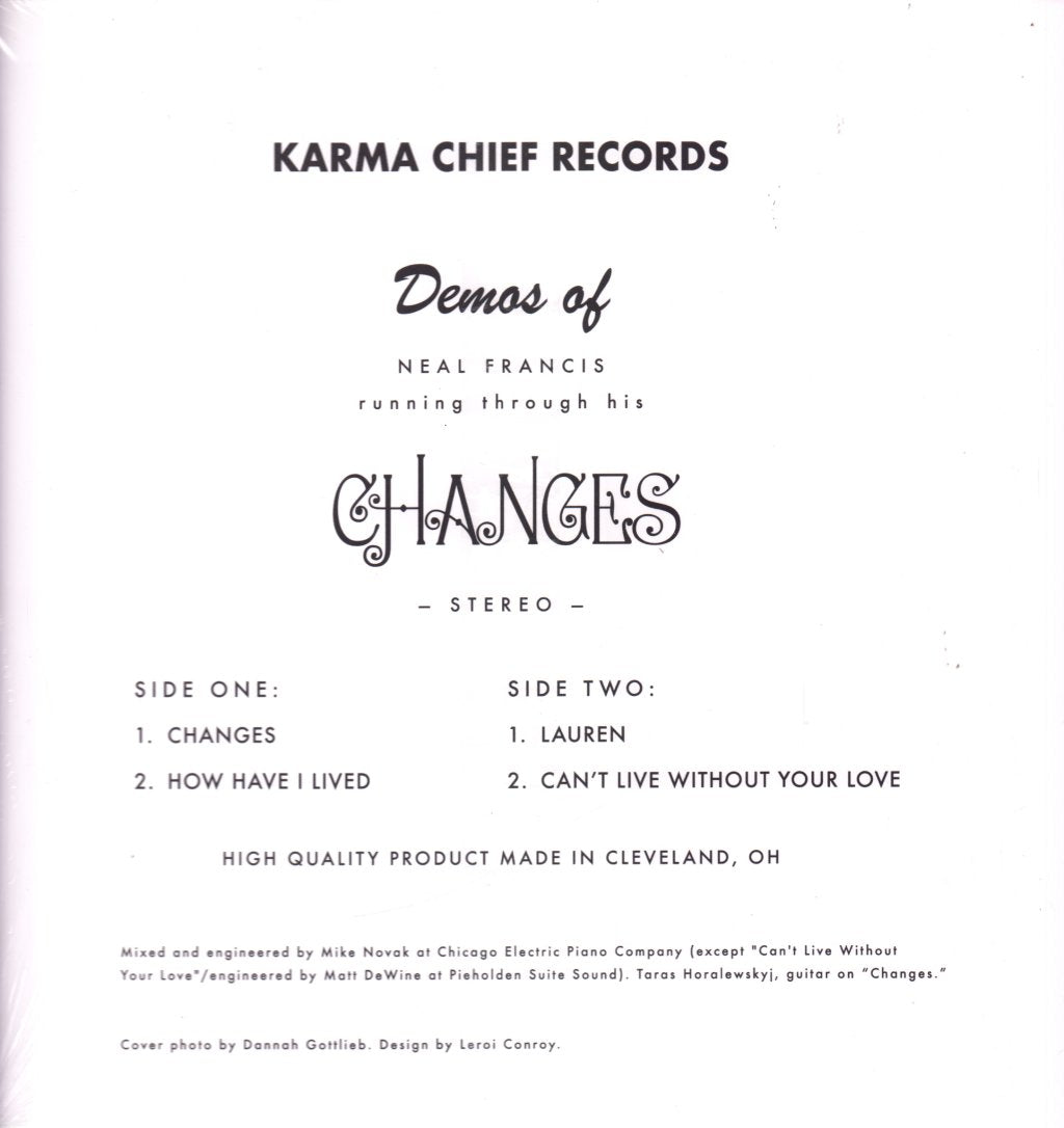 Neal Francis - Changes (Demos) - 12 Inch