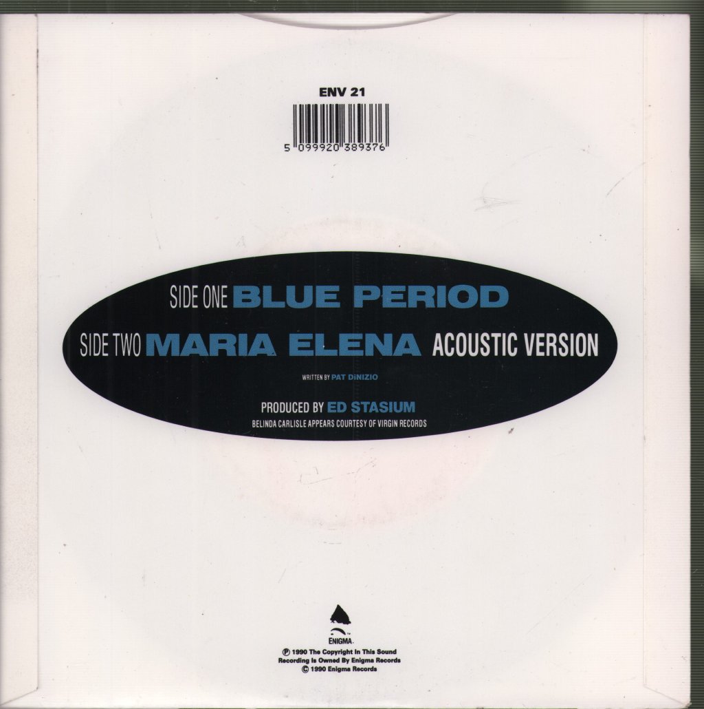 Smithereens Featuring Belinda Carlisle - Blue Period - 7 Inch