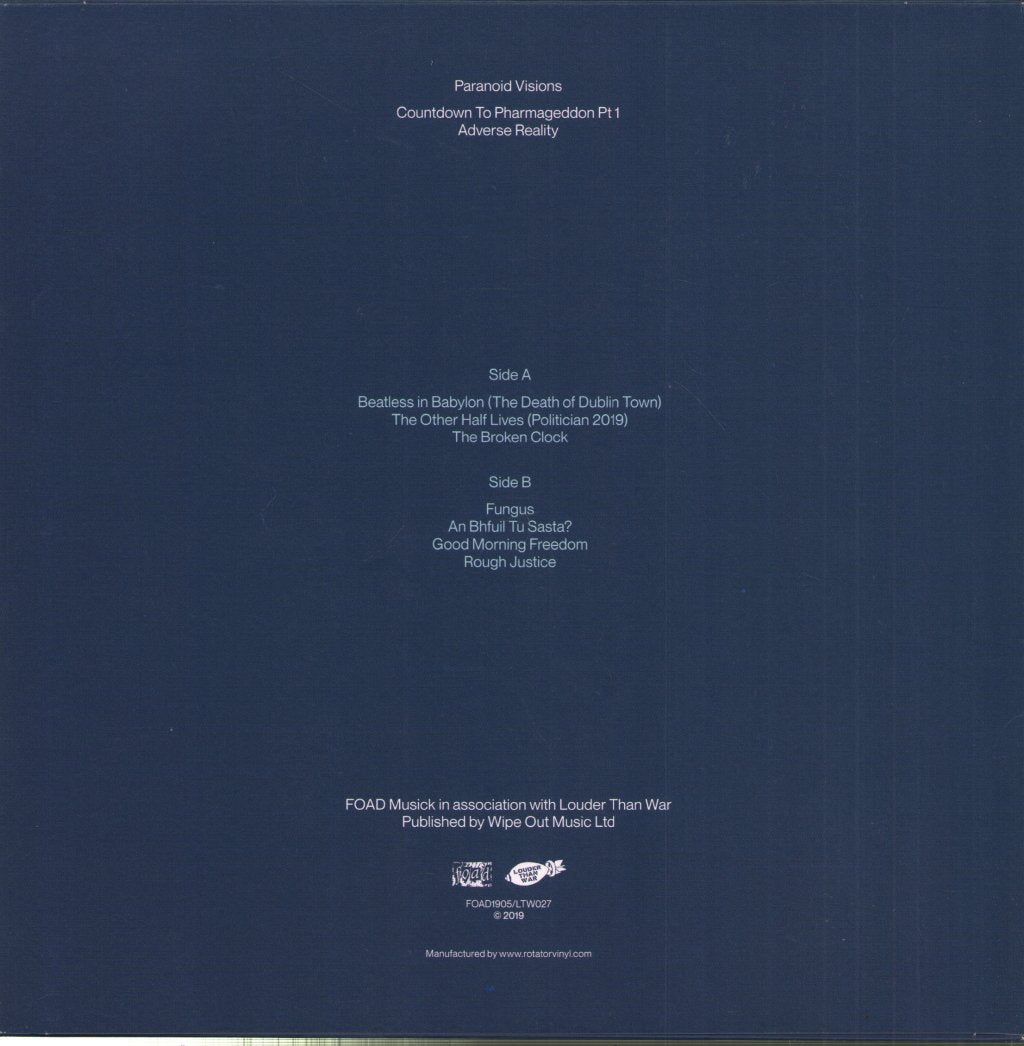 Paranoid Visions - Adverse Reality - Countdown To Pharmageddon Pt 1 - 10 Inch Box Set