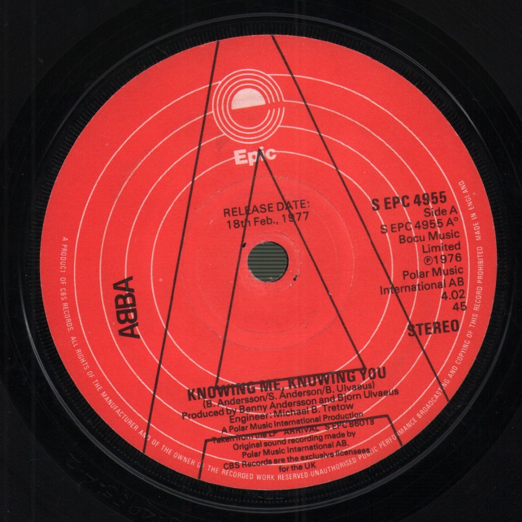 ABBA - Knowing Me Knowing You - 7 Inch