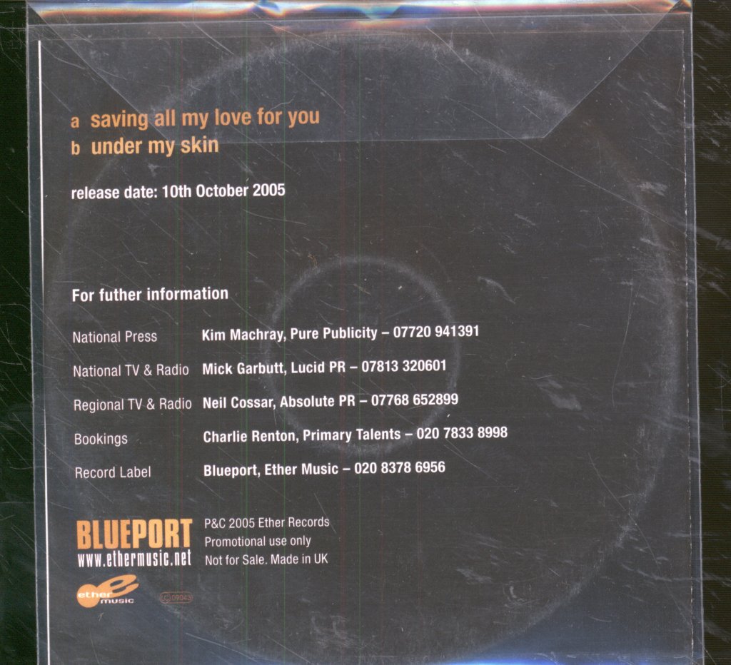 David Mcalmont - Saving All My Love For You - Cd