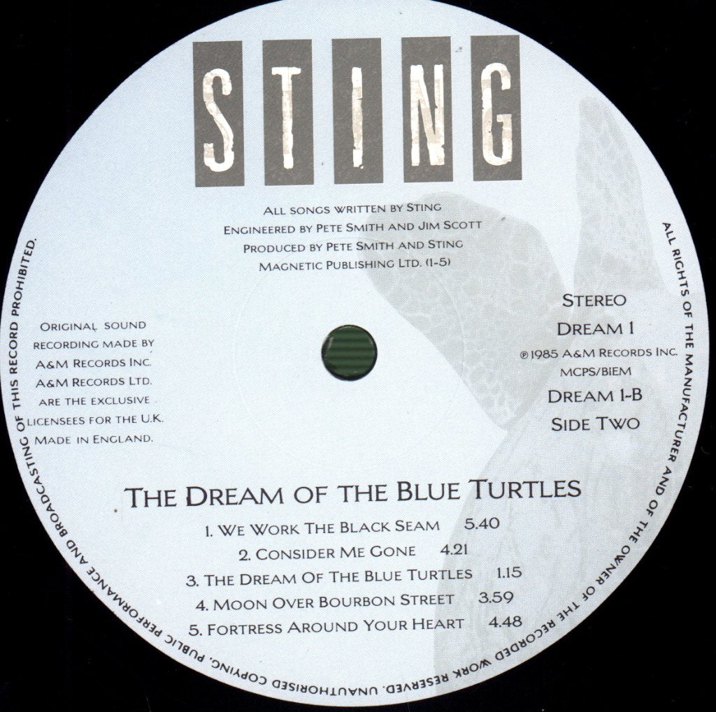 Sting - Dream Of The Blue Turtles - Lp