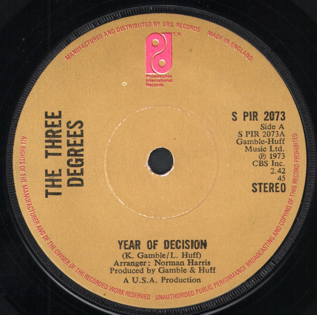 Three Degrees - Year Of Decision - 7 Inch