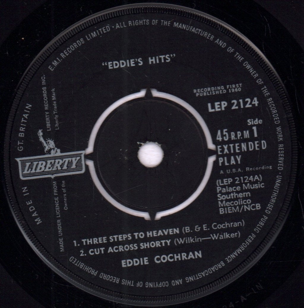 Eddie Cochran - Eddie's Hits - 7 Inch