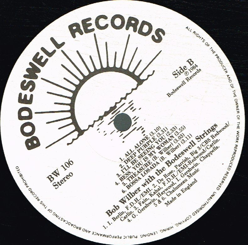 Bob Wilber With The Bodeswell Strings - Reflections - Lp