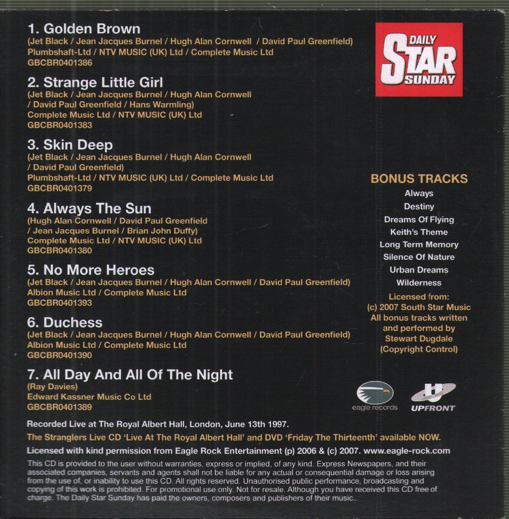 Stranglers - Best Of - Cd