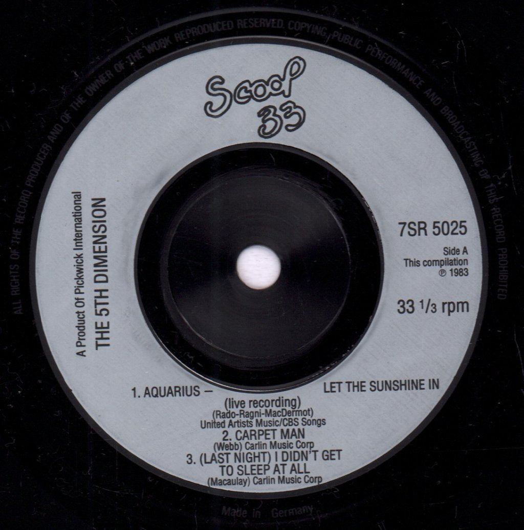 5th Dimension - 5th Dimension - 7 Inch