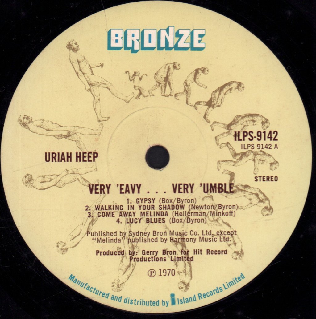 Uriah Heep - Very Eavy Very Umble - Lp