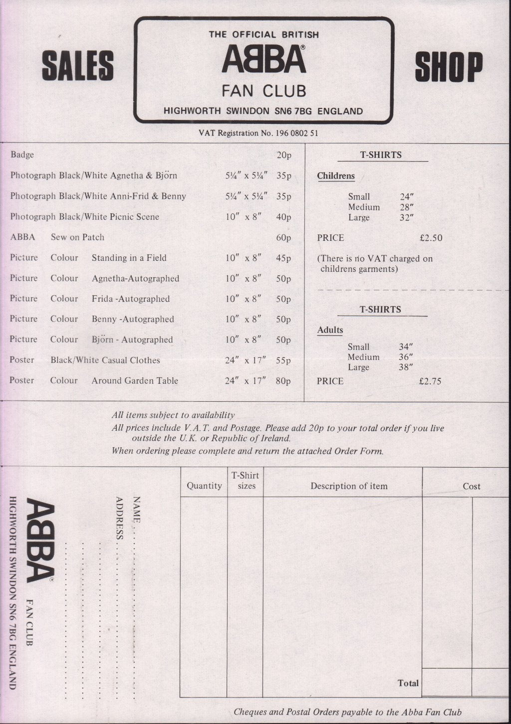 ABBA - fan club pack - Pack