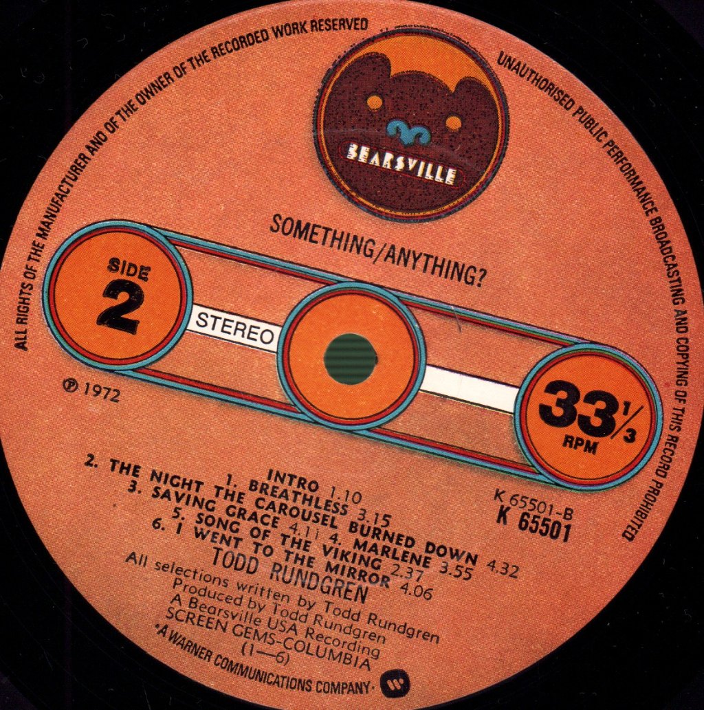 Todd Rundgren - Something / Anything? - Double Lp