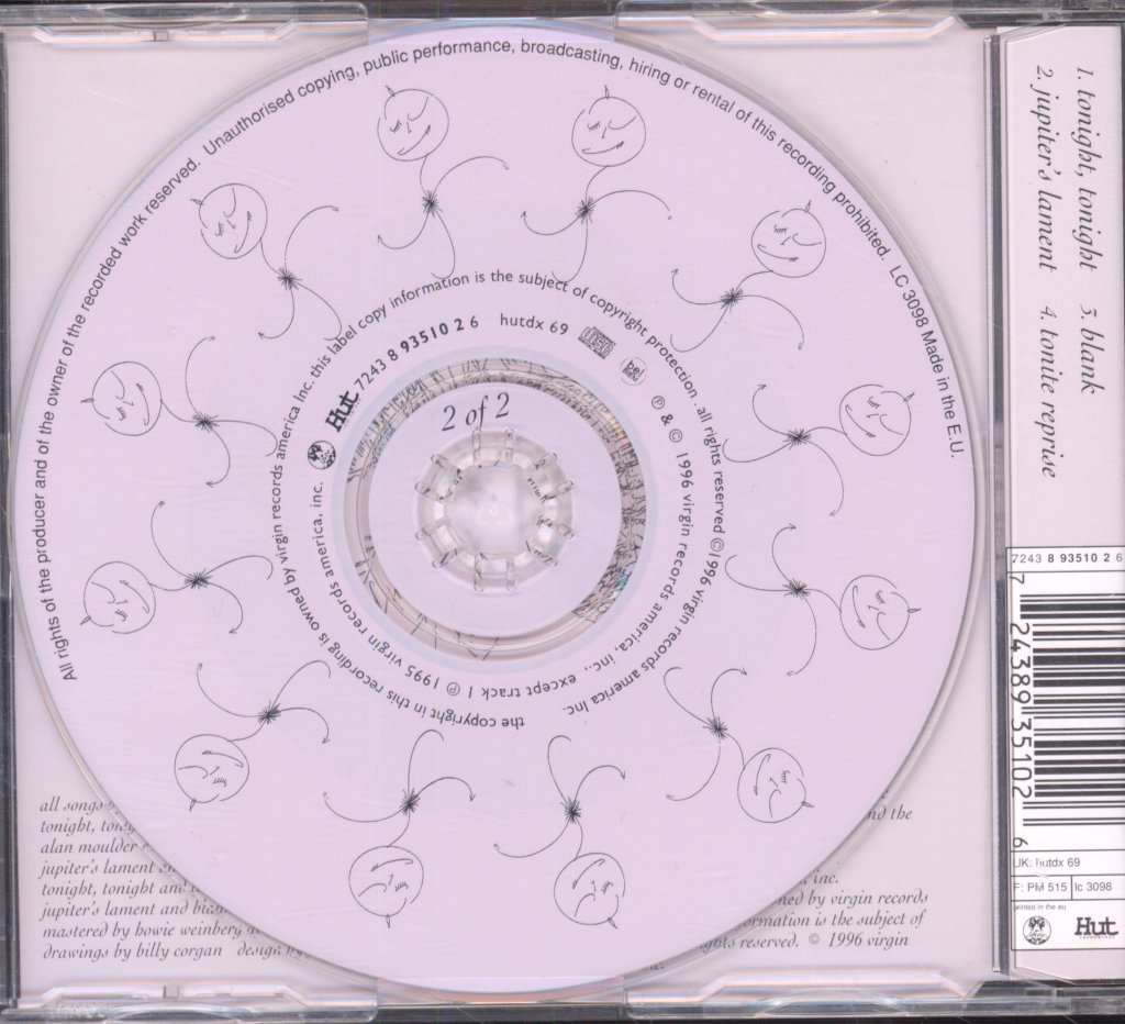 Smashing Pumpkins - Tonight, Tonight - Cd