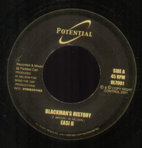 Easi B - Blackman's History - 7 Inch