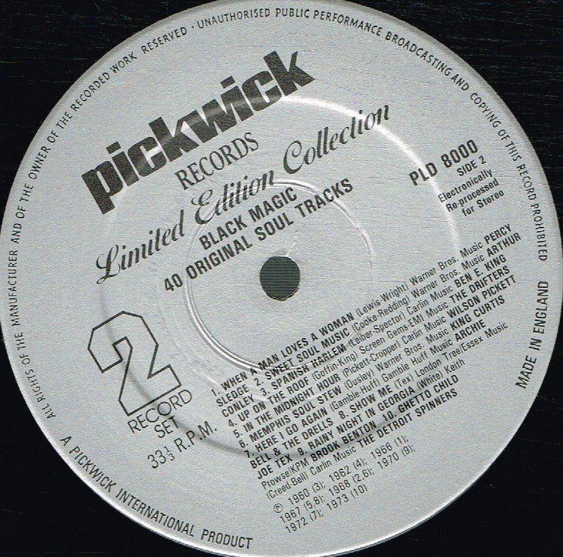 Various Artists - Black Magic (40 Original Soul Tracks) - Double Lp