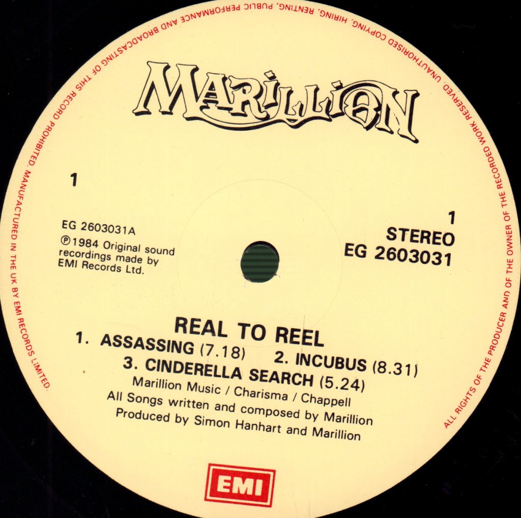 Marillion - Real To Reel - Lp