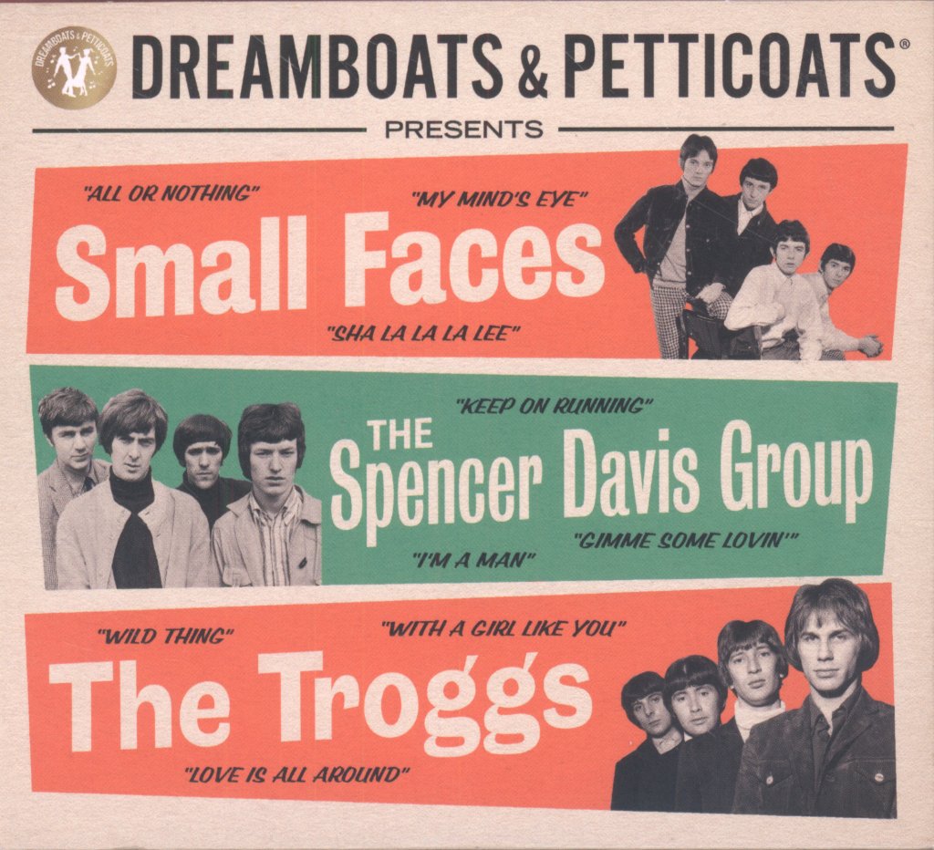 Various Artists - Dreamboats And Petticoats Presents... Small Faces / The Spencer Davis Group / The Troggs - Triple Cd